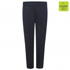 Trousers - Half Elastic Pull up - Navy